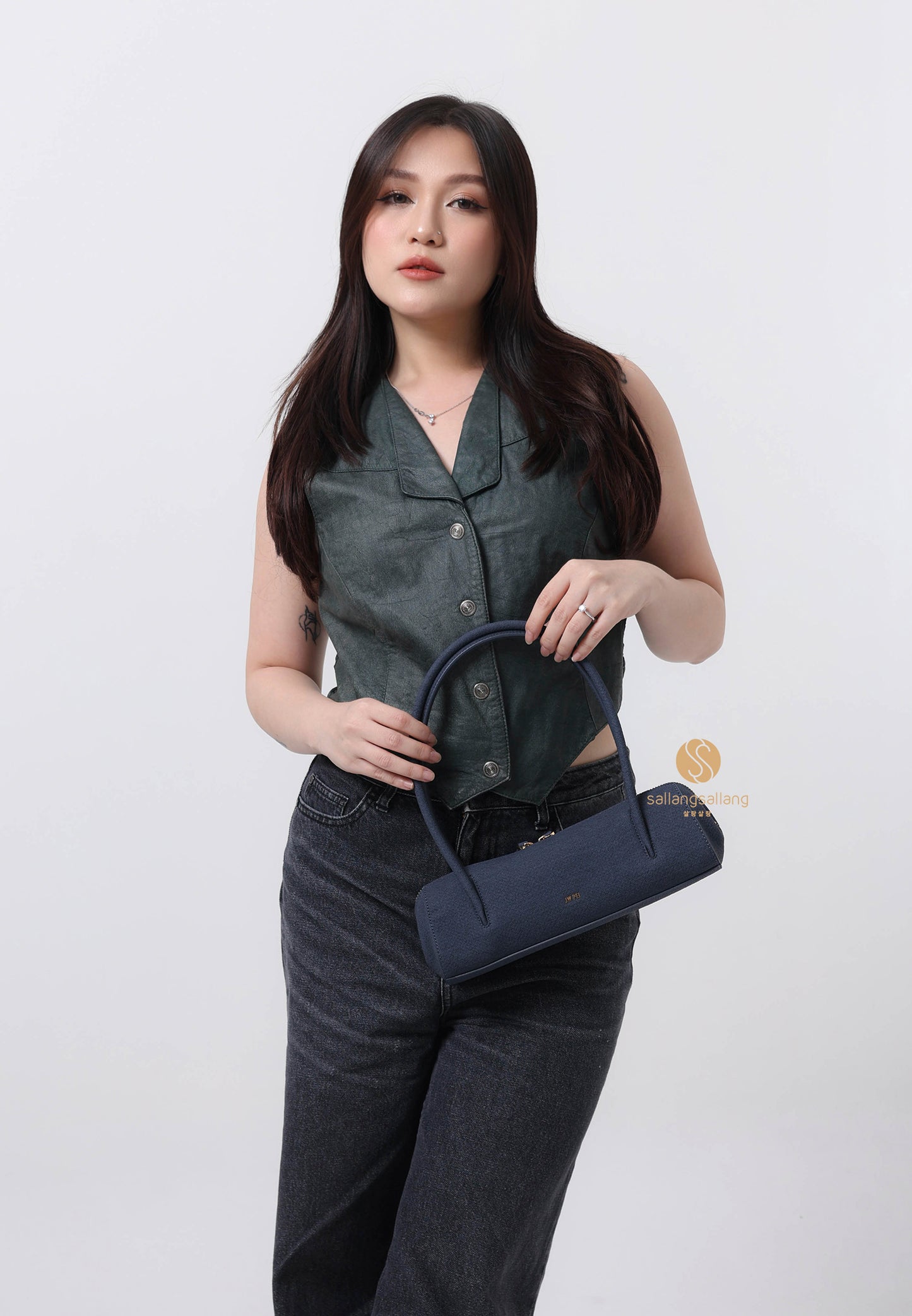 Nova Mini Shoulder Bag - Denim blue