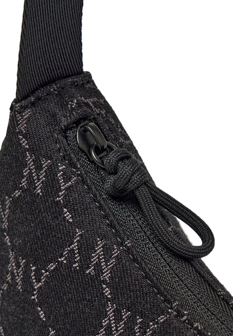 Dia Monogram Denim JQD Hobo Bag NY Yankees Black