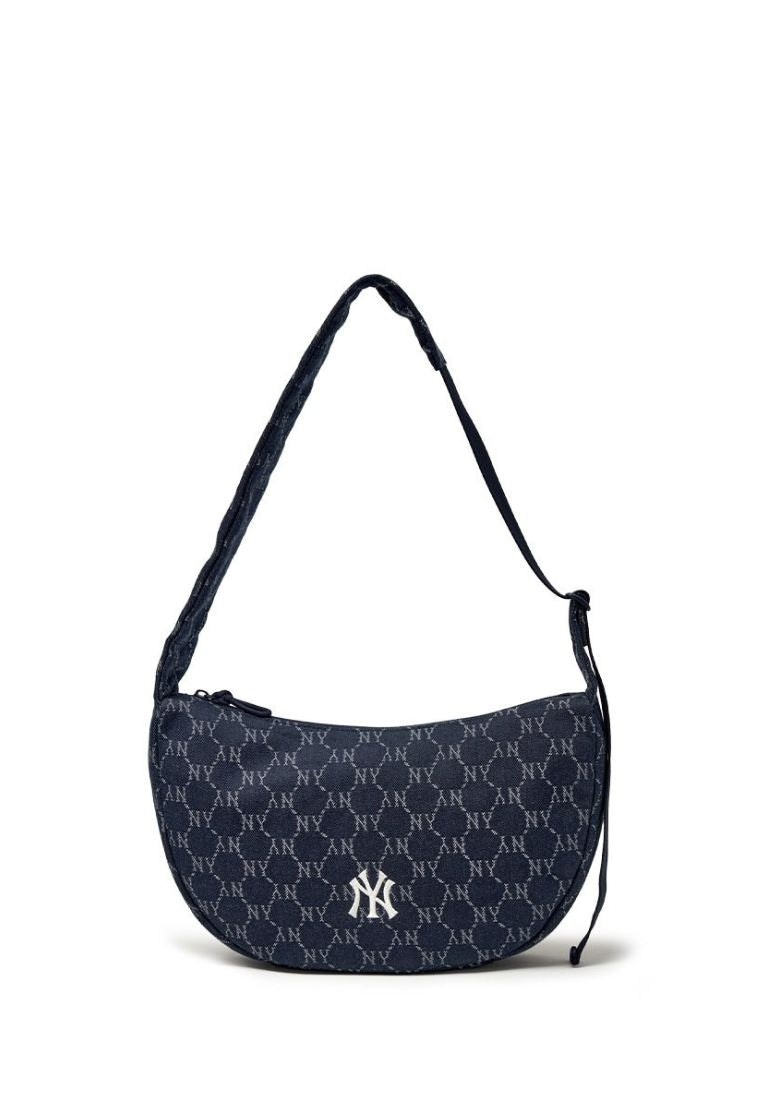 Dia Monogram Denim JQD Hobo Bag NY Yankees Indigo