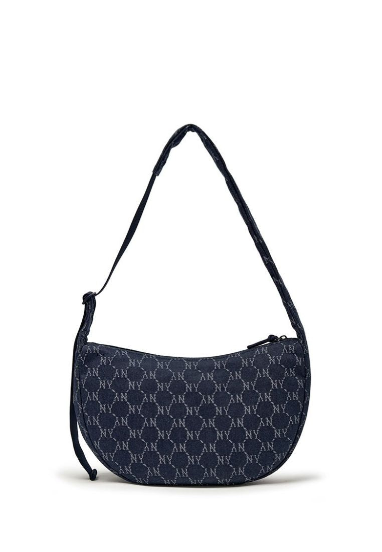 Dia Monogram Denim JQD Hobo Bag NY Yankees Indigo