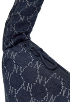 Dia Monogram Denim JQD Hobo Bag NY Yankees Indigo