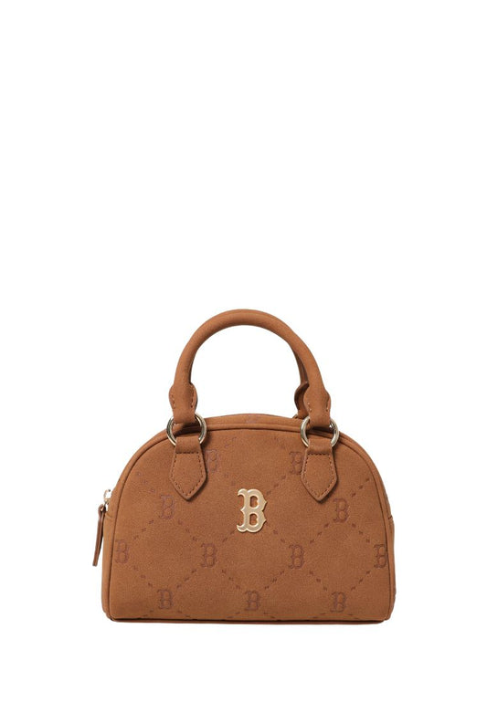 Diamond Monogram Crossbody Bag Boston Red Sox Brown