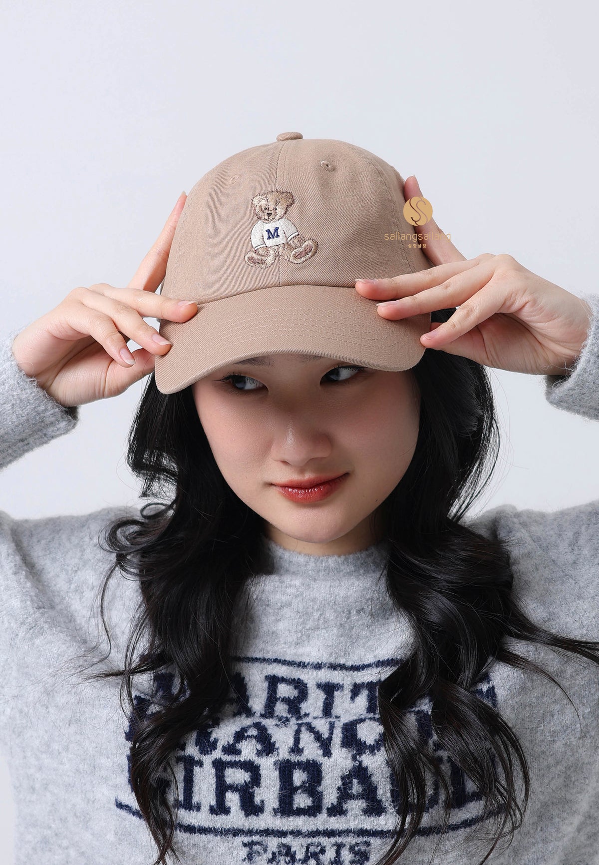 DOODLE BEAR CAP dark beige