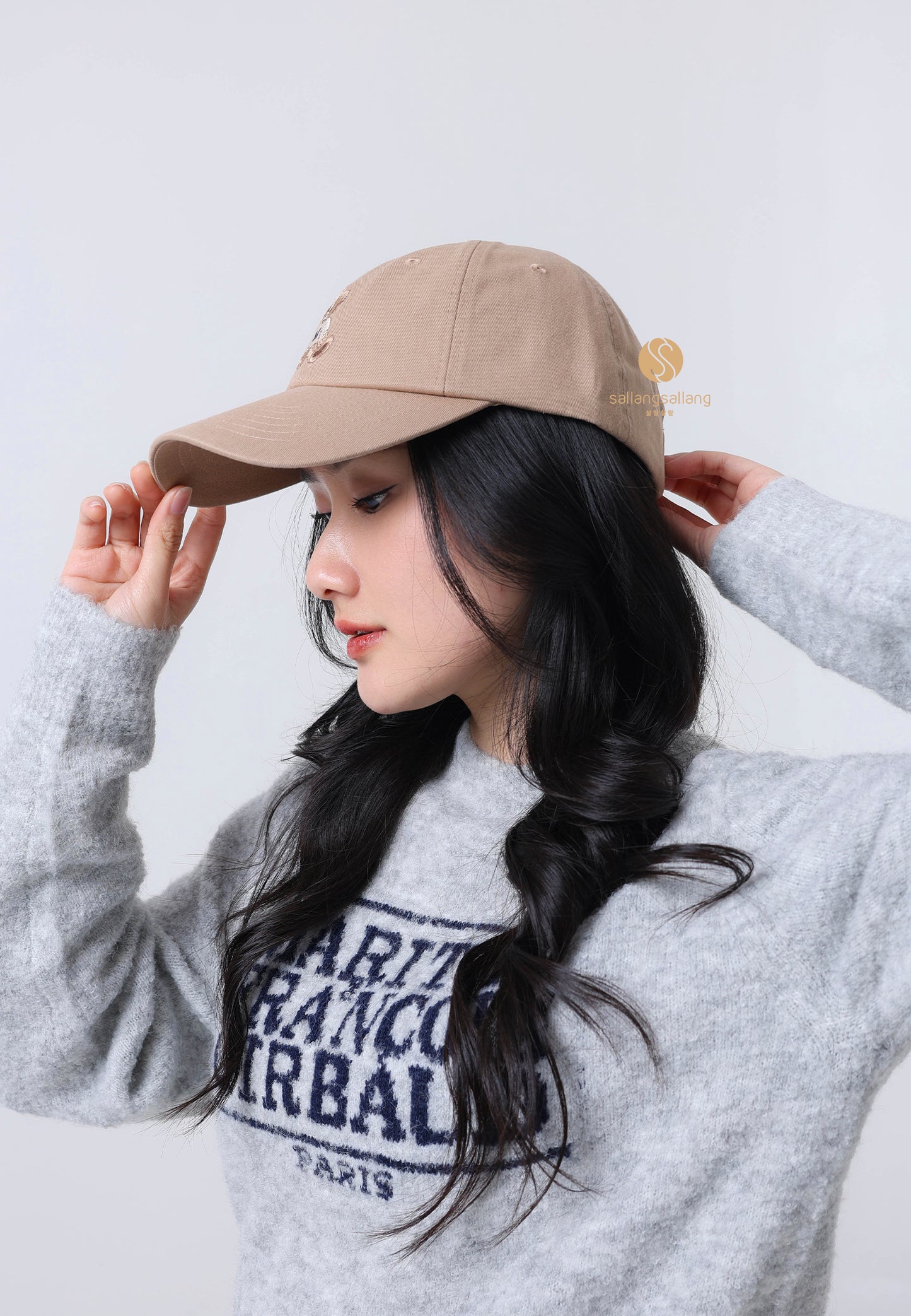 DOODLE BEAR CAP dark beige