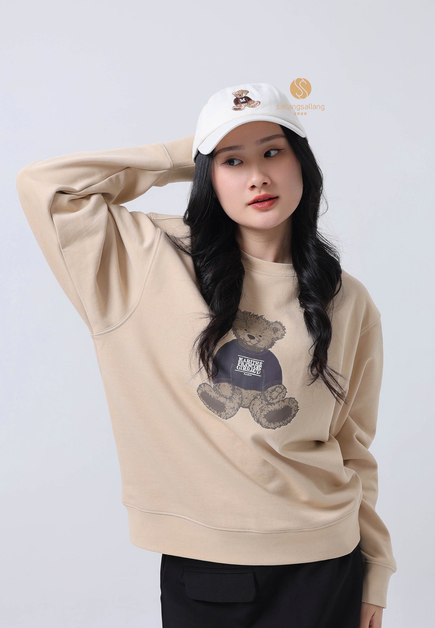 DOODLE BEAR CAP ivory