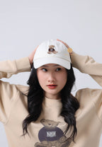 DOODLE BEAR CAP ivory