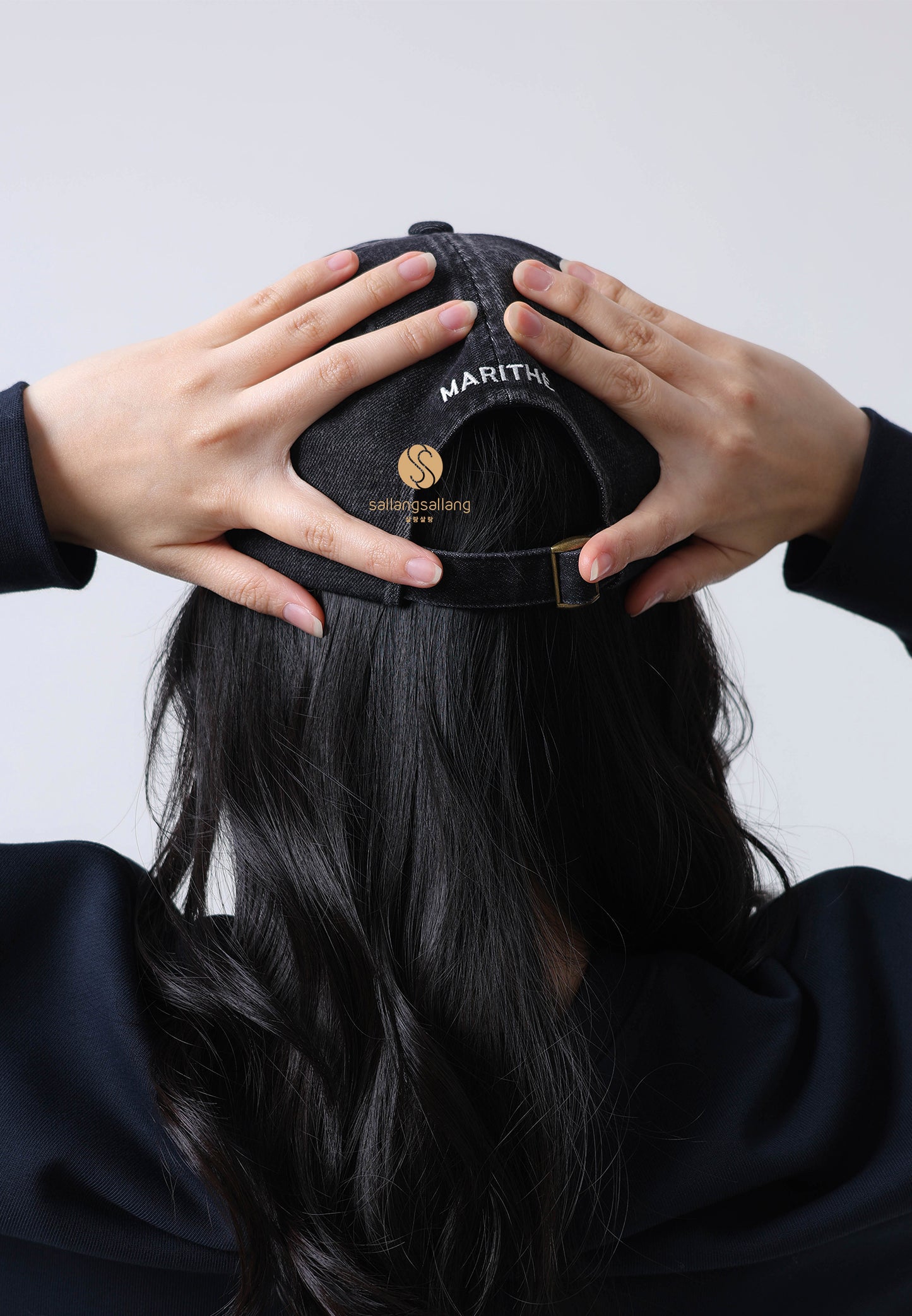 DOODLE BEAR CAP washed black