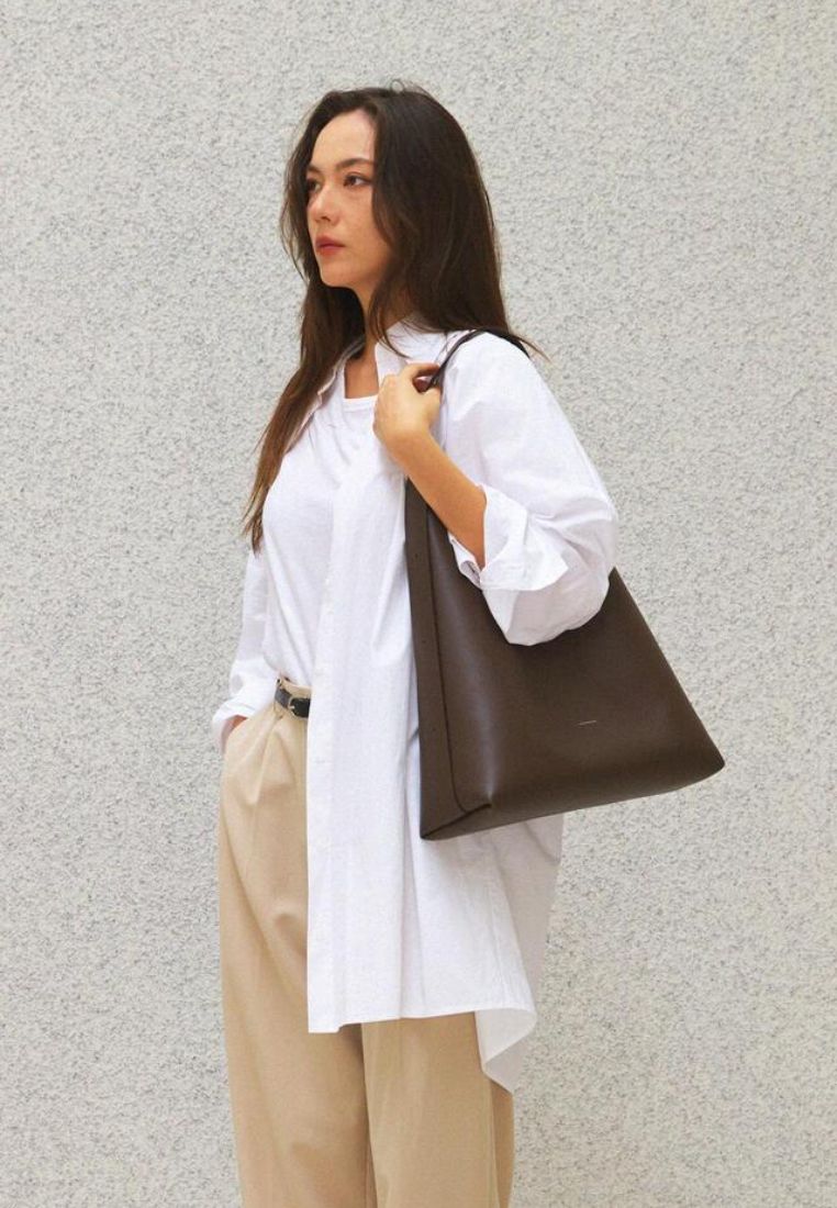 LOG Big Hobo Bag Dark Brown