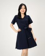 BELT DRESS BY BLING MADE IN KOREA NAVY