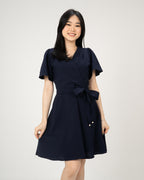BELT DRESS BY BLING MADE IN KOREA NAVY