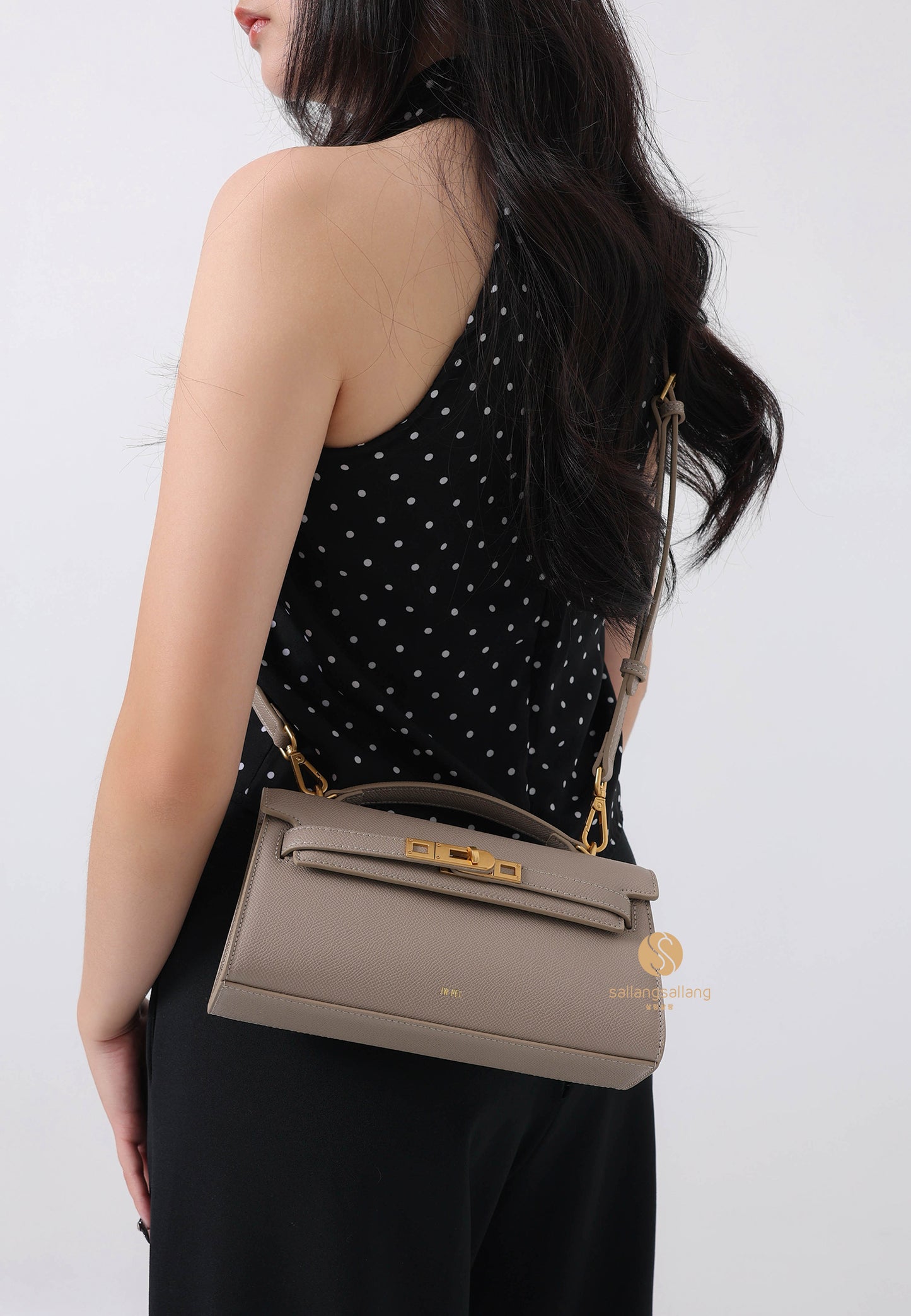 Noor Top Handle Bag - Elephant Gray