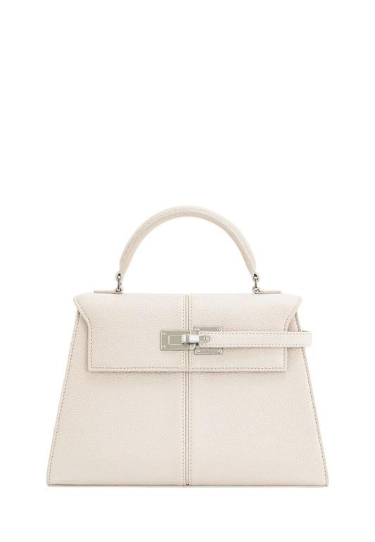 Elise Large Top Handle Bag - White