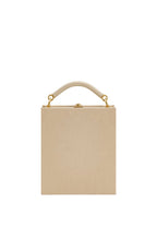 Elle Picnic Pattern Book Top Handle Bag - Khaki