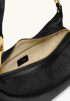 Selia Soft-Grain Crossbody Bag – Black
