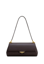 Eloise Woven Shoulder Bag - Dark Brown