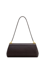 Eloise Woven Shoulder Bag - Dark Brown