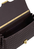 Eloise Woven Shoulder Bag - Dark Brown