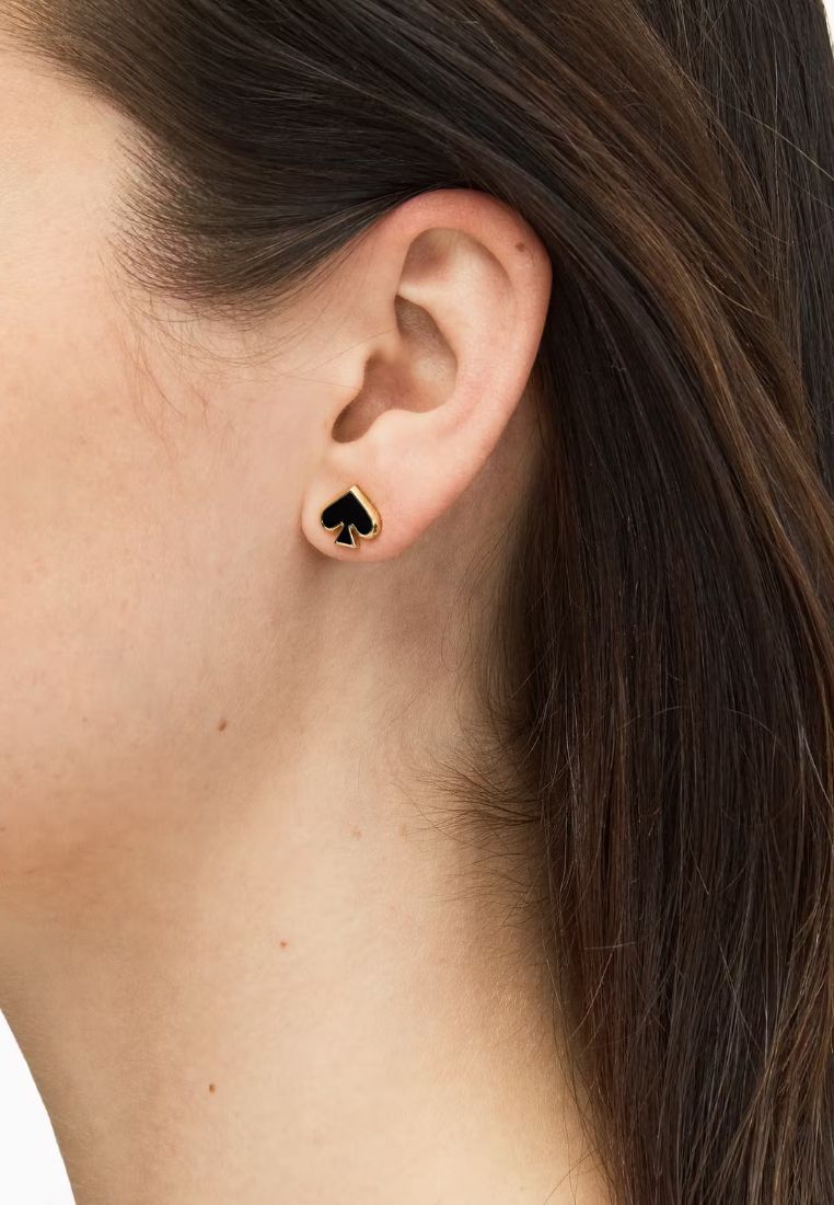 Everyday Spade Enamel Studs Black