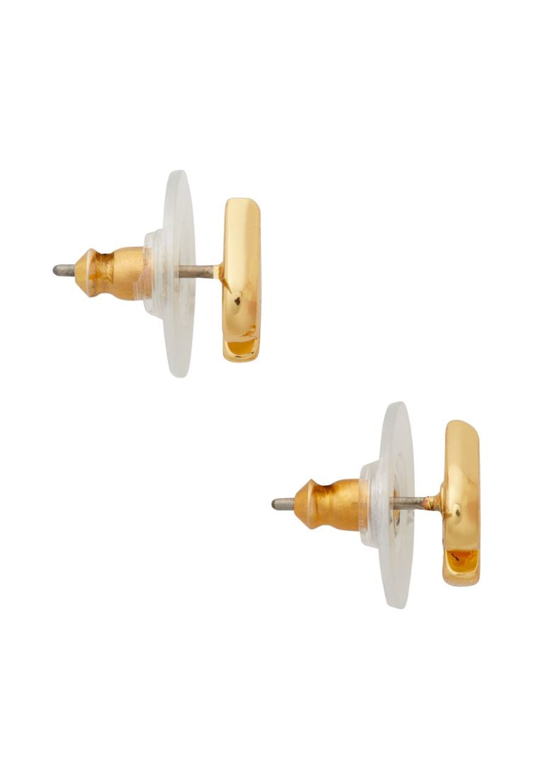 Everyday Spade Enamel Studs White