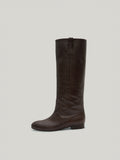 FLOT LEATHER BOOTS organ brown