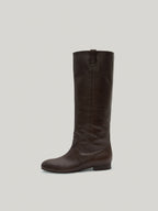 FLOT LEATHER BOOTS organ brown