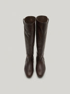 FLOT LEATHER BOOTS organ brown