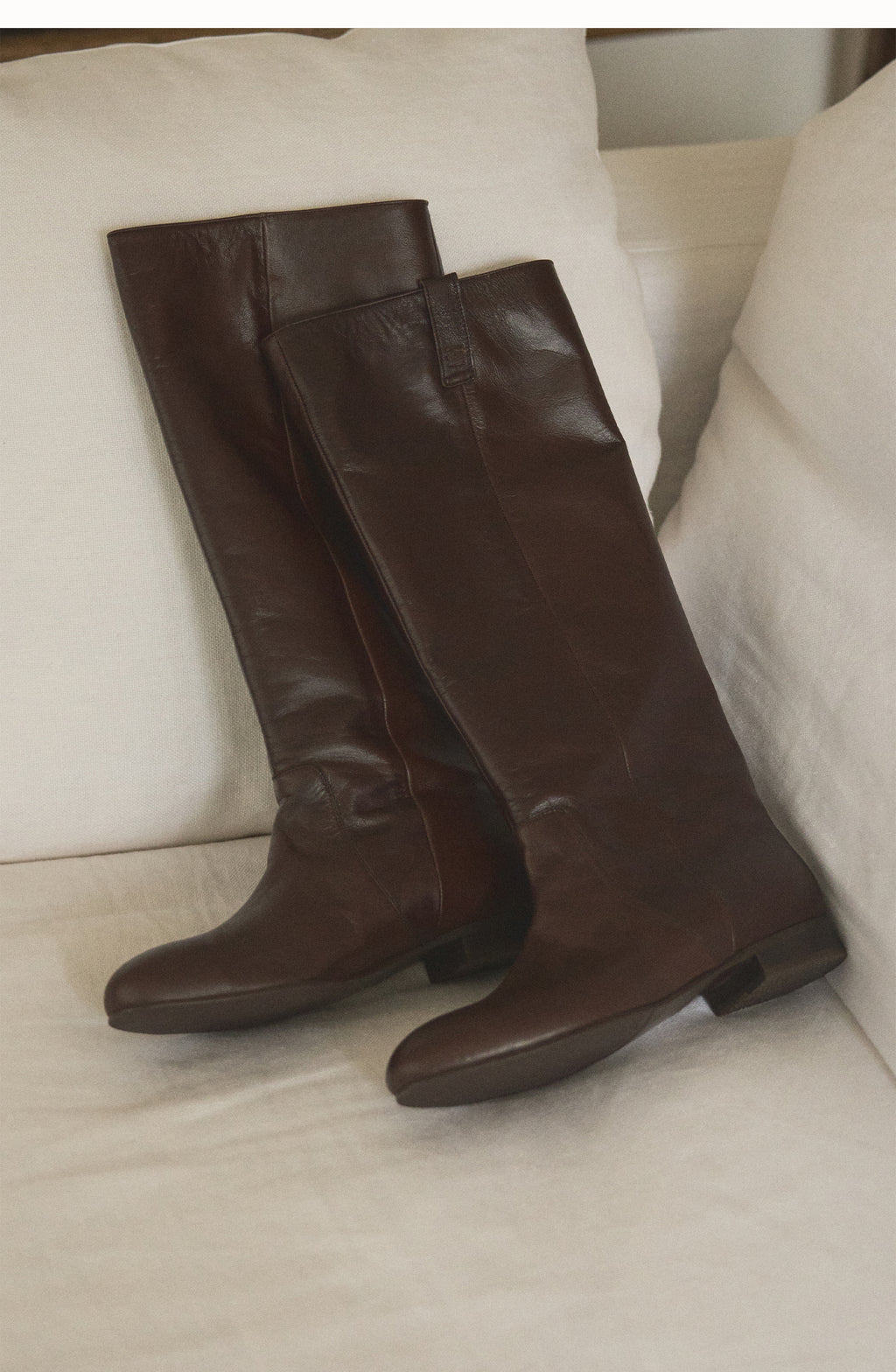 FLOT LEATHER BOOTS organ brown