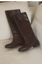 FLOT LEATHER BOOTS organ brown