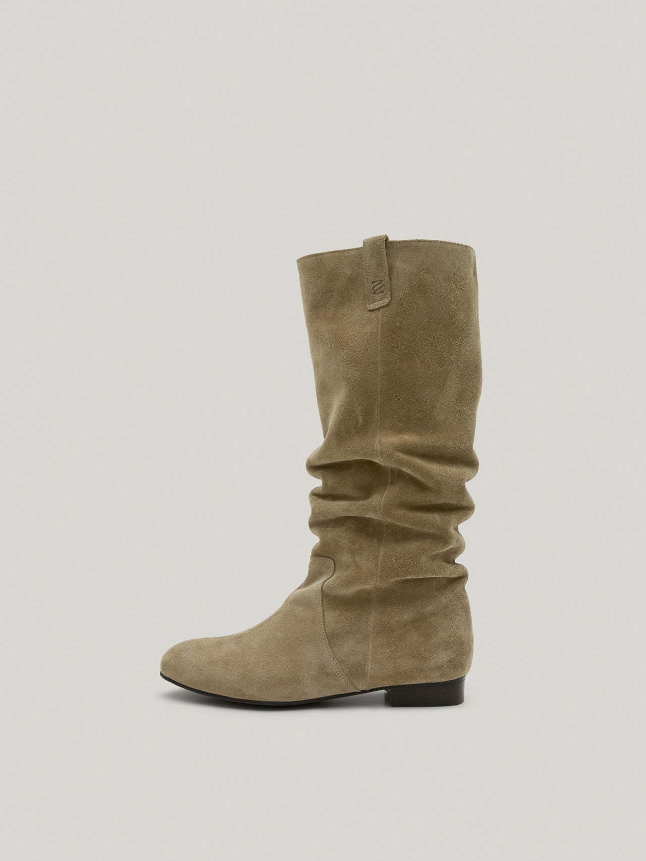 FLOT LEATHER BOOTS suede khaki brown