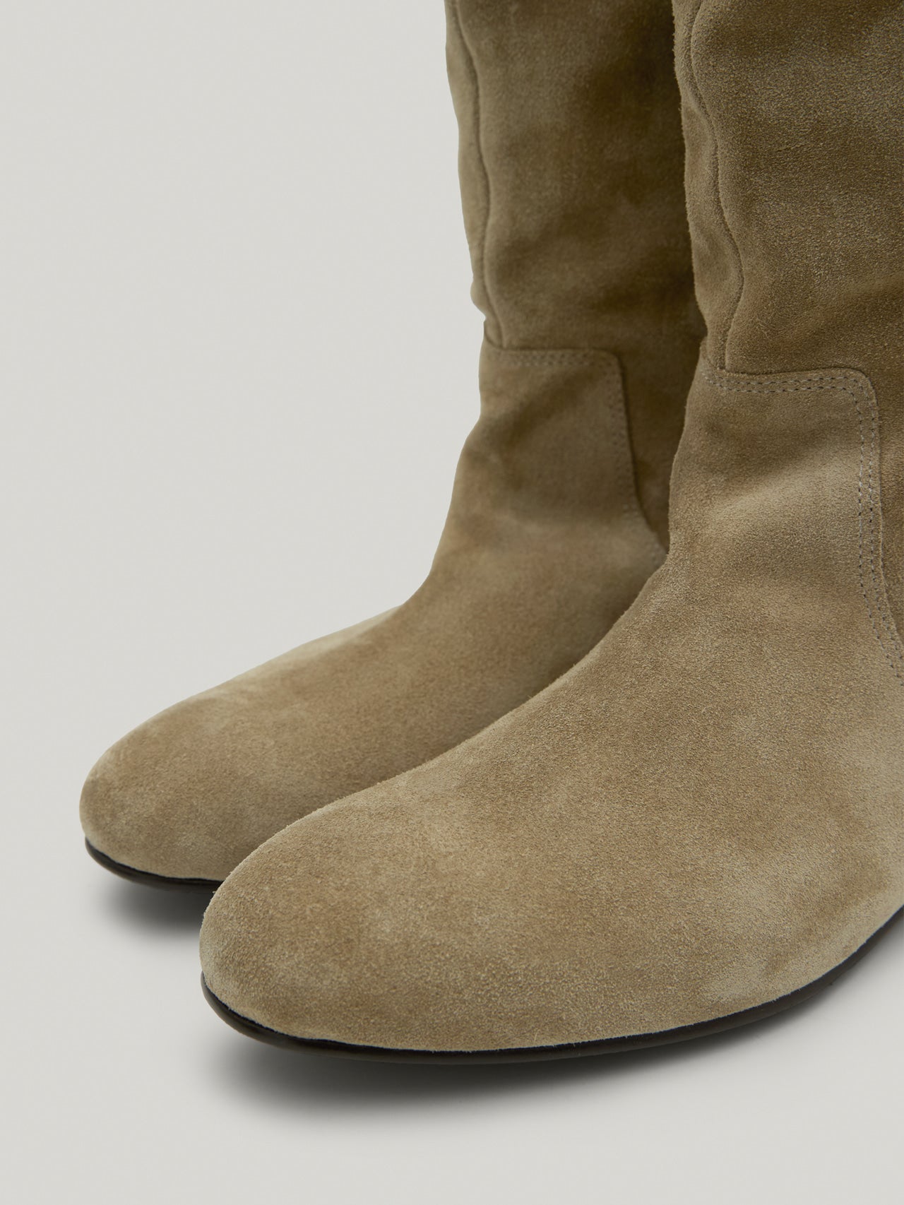 FLOT LEATHER BOOTS suede khaki brown