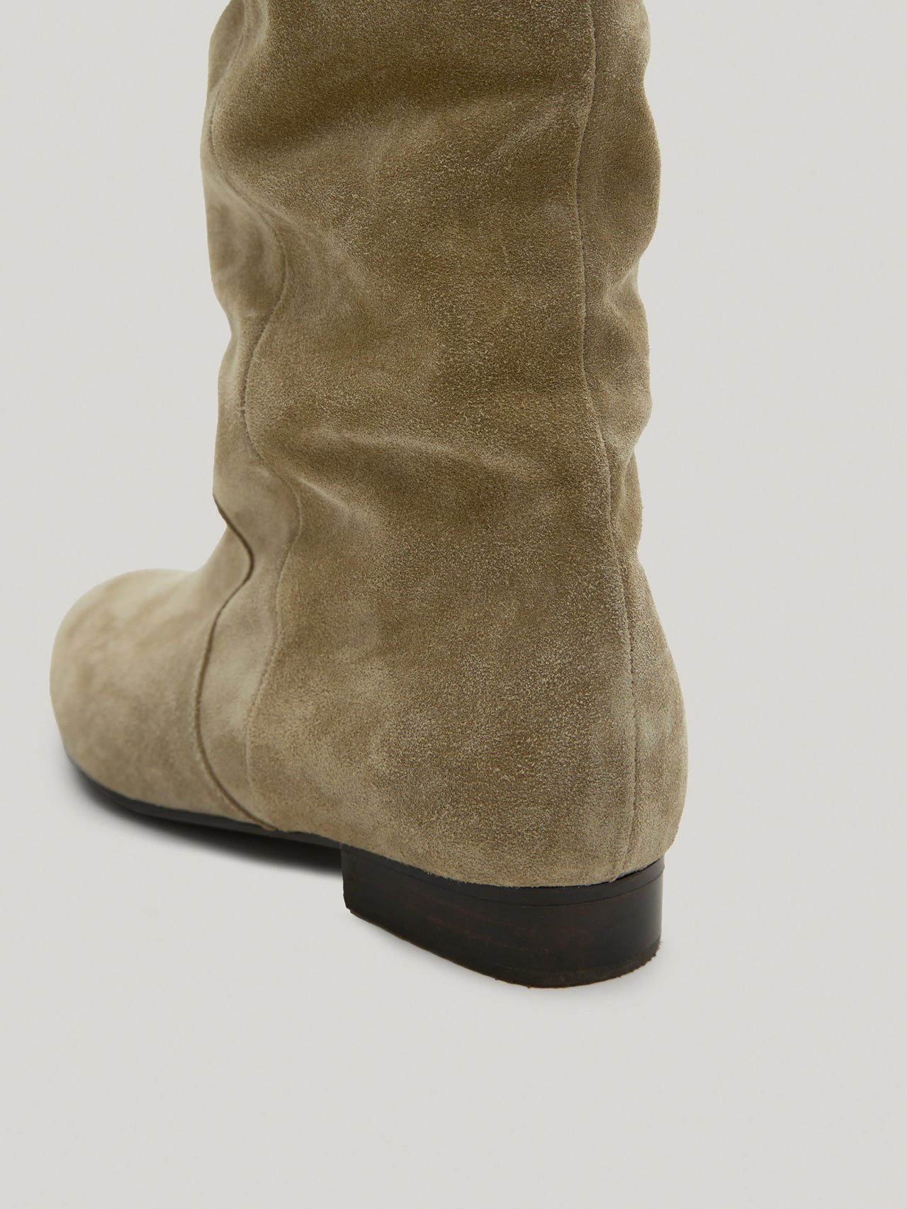 FLOT LEATHER BOOTS suede khaki brown