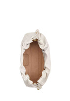 Faye Shoulder Bag With Ruching Gold Chalk