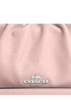 Faye Shoulder Bag With Ruching Silver Blush