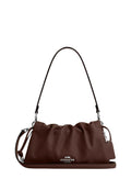 Faye Shoulder Bag With Ruching Silver Maple