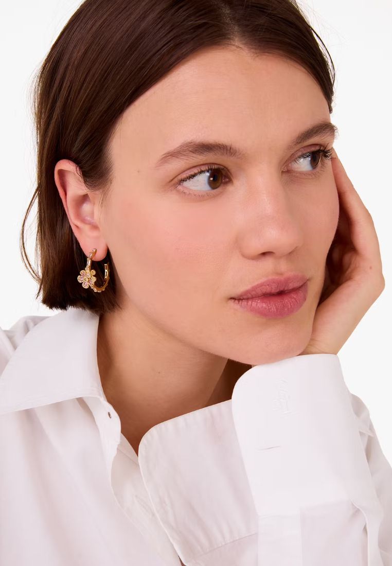 Fleurette Hoops Pink Multi