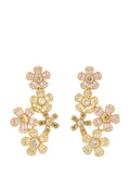 Fleurette Linear Earrings Pink Multi
