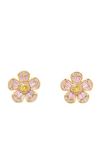 Fleurette Studs Pink Multi