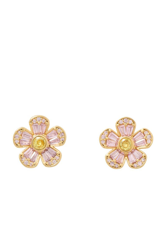 Fleurette Studs Pink Multi