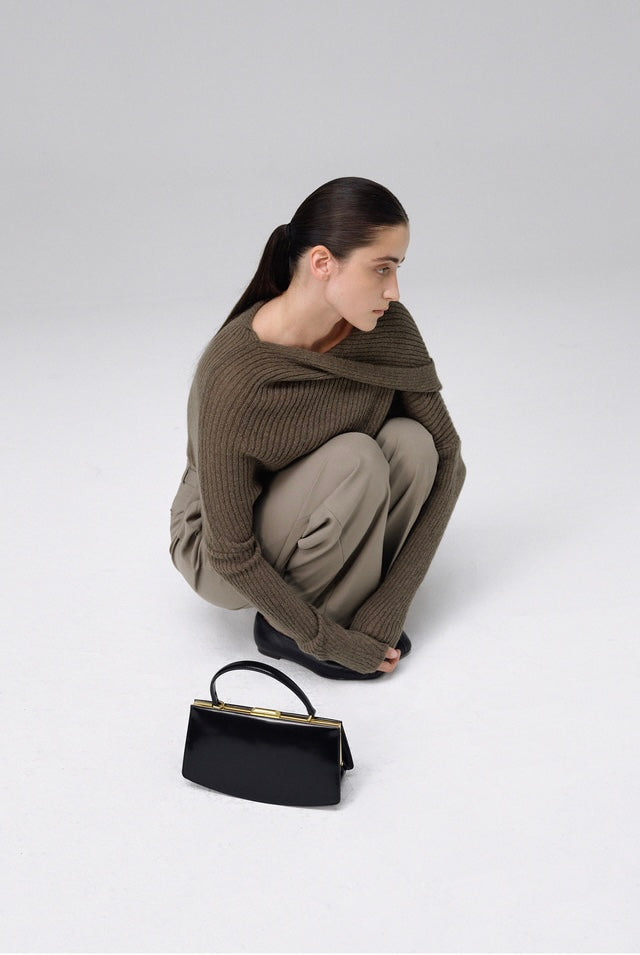 LUNE FORME TOTE BAG soft black
