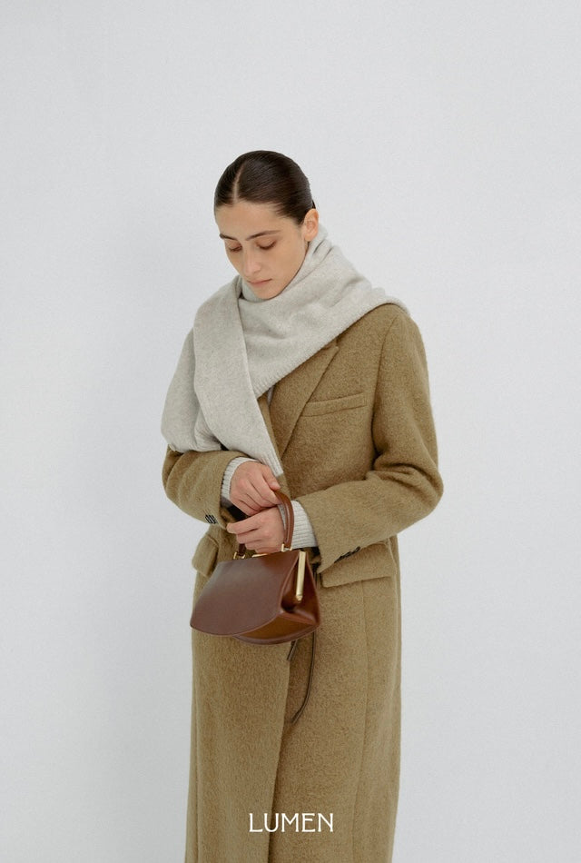 LUNE FORME TOTE BAG oak brown