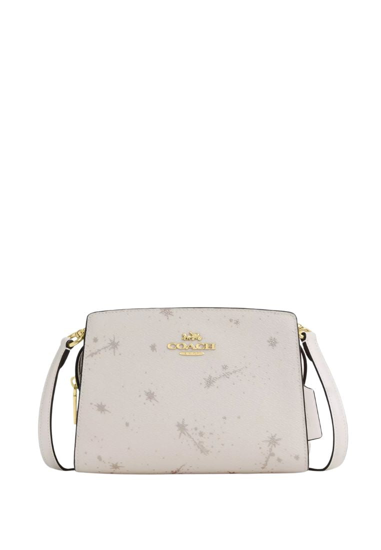 Gia Crossbody Bag With Star Print Gold Chalk Multi