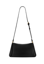 Greta Twist-Lock Shoulder Bag - Black