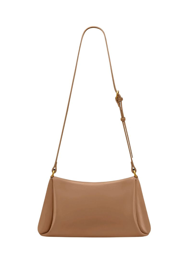 Greta Twist-Lock Shoulder Bag - Brown
