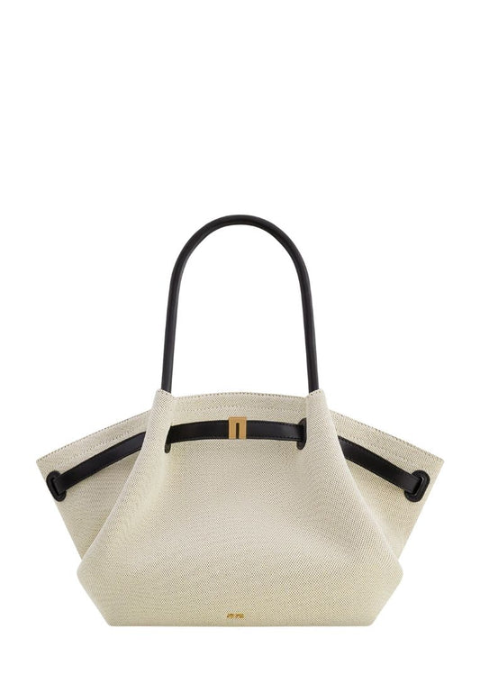 Hana Medium Tote Bag - Black Canvas