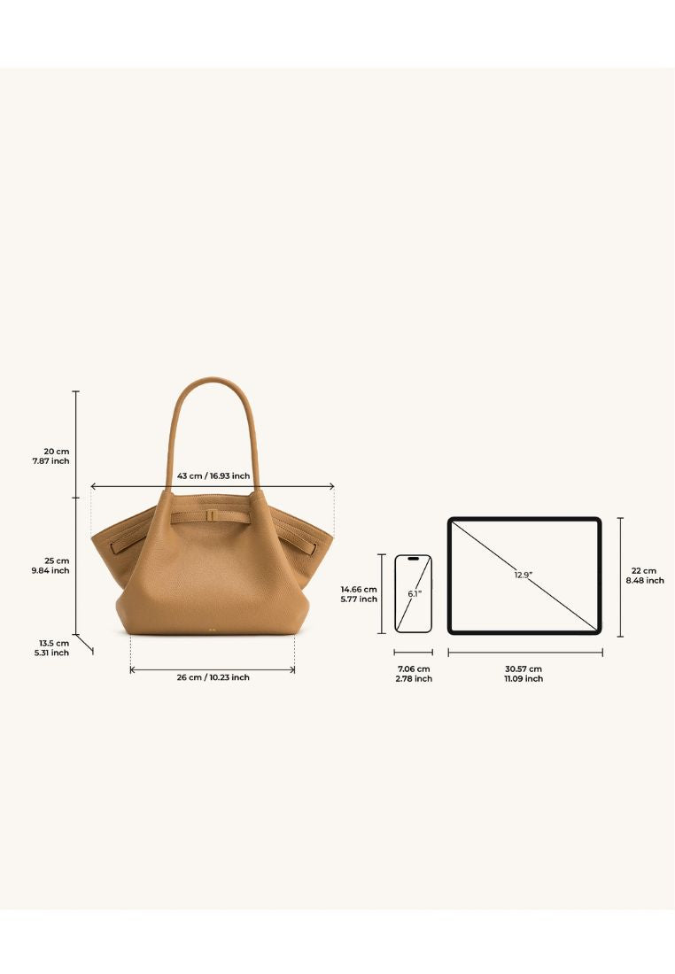 Hana Medium Tote Bag - Latte Color