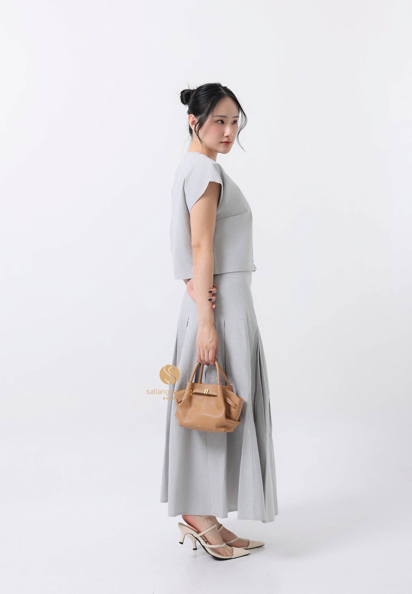 Hana Mini Tote Bag - Latte Color