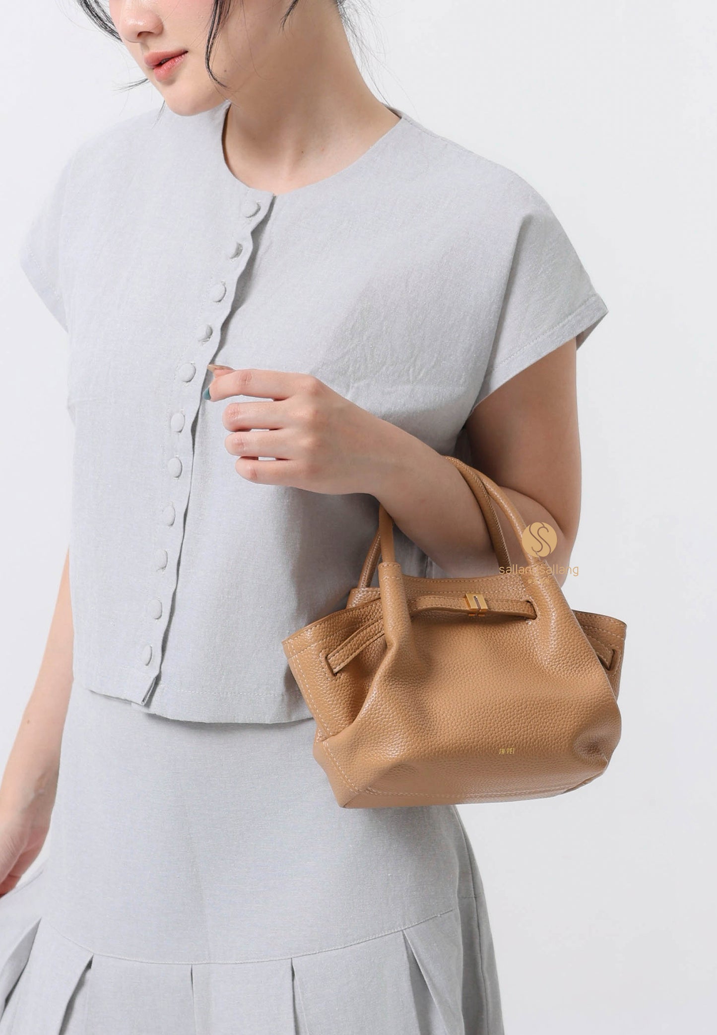 Hana Mini Tote Bag - Latte Color