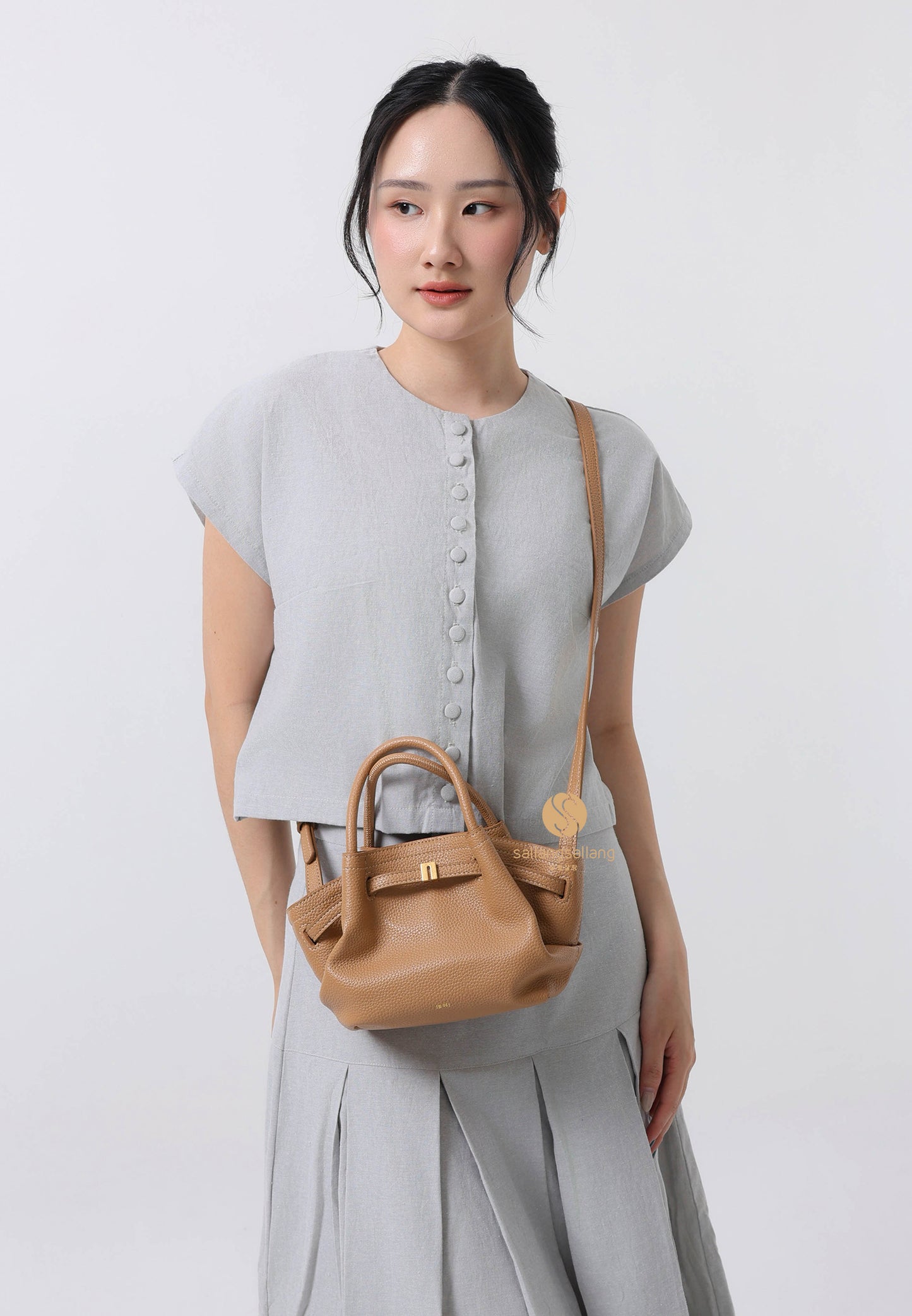 Hana Mini Tote Bag - Latte Color