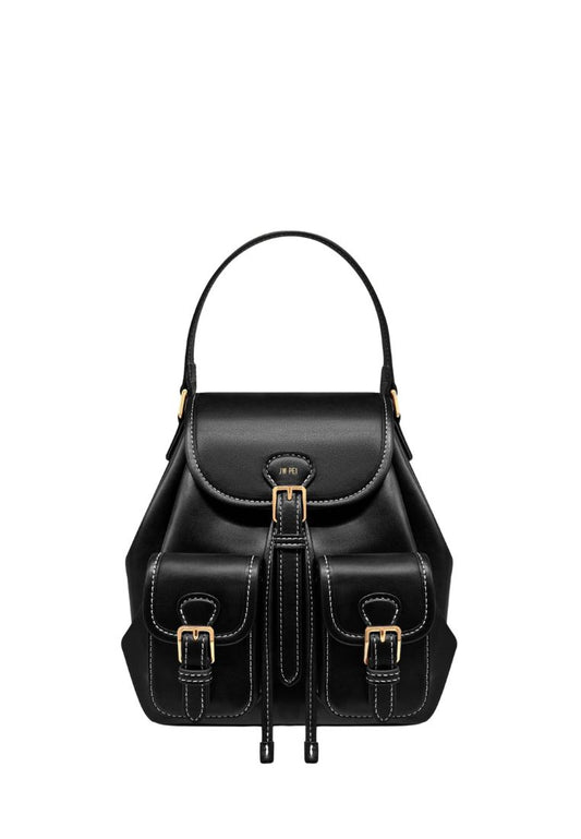 Harper Buckle Pocket Backpack – Black