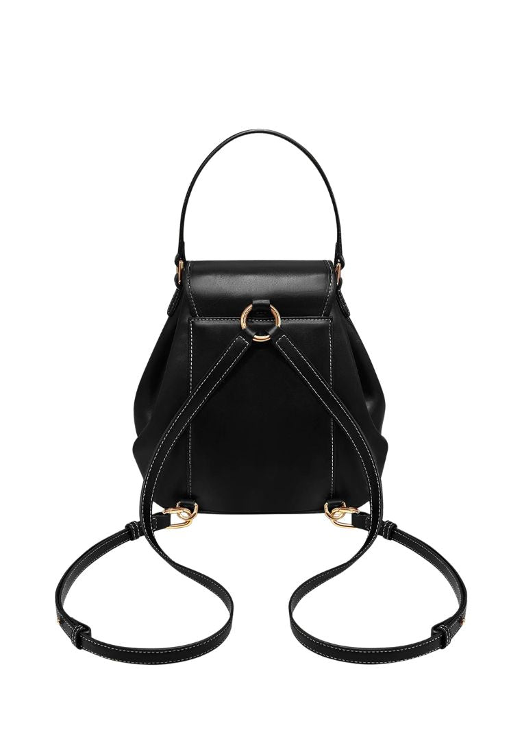 Harper Buckle Pocket Backpack – Black